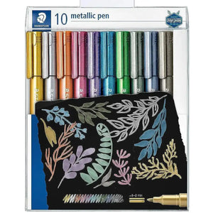 Staedtler Metallic Pen Assorted Colours 10 Pack