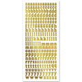 Rayher Lower Case Alphabet Stickers Gold