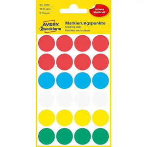 Avery Coding Dots 18mm