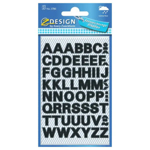 Avery Waterproof Stickers Black Letters 9.5mm