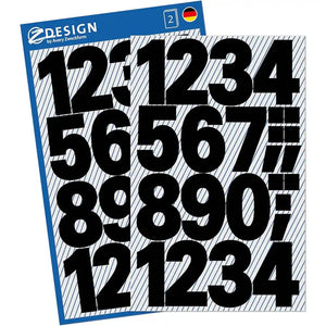 Avery Waterproof Stickers Black Numbers 25mm
