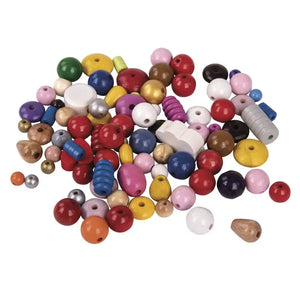 Rayher Wood Bead Mix 75g