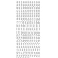 Rayher Stickers Alphabet Lower Case Sliver