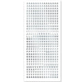 Rayher Stickers Alphabet Upper Case Silver