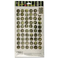 Royal & Langnickel Stick On 3D Embellishments Antique Button Alphabet