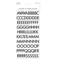 Simply Creative Alphabet & Numbers Stickers Skinny Black Chipboard