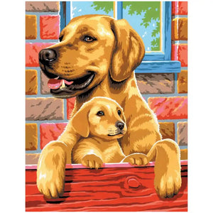 Painting by Numbers  Dogs Twin Pack