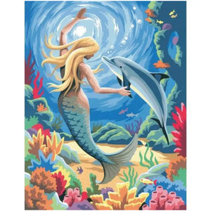 Painting by Numbers Mermaid - Medium Size