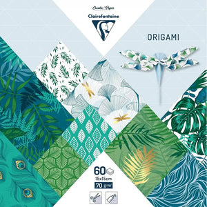 Clairefontaine Origami 15x15cm Vegetal Chic 60 Sheets