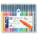 Staedtler Triplus Colour Fibre-Tip Pens 20 Pack Assorted Colours