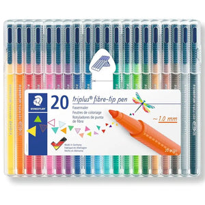 Staedtler Triplus Colour Fibre-Tip Pens 20 Pack Assorted Colours