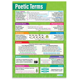 Poetic Terms Laminated Daydream Wallchart