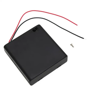 Kitronik 4xAA Covered Battery Holder with Switch &  Leads no JST