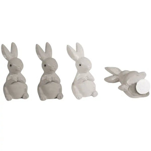 Rayher Polyresin Rabbits 4 Pack