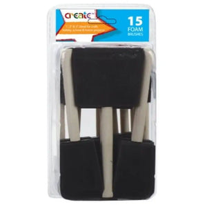 Create Foam Brush 15 Pack