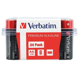 Verbatim AA Alkaline Batteries 24 Pack