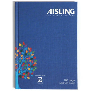 Aisling Notebook Ruled with Margin A5 160pg