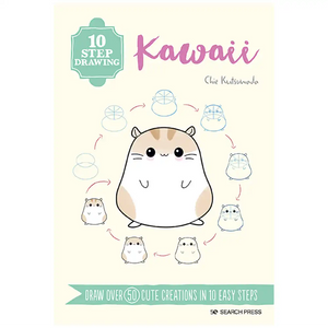 10 Step Drawing: Kawaii Book