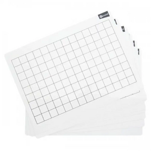 Dry White Board 2cm Grid 10 Pack