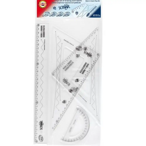Koh-I-Noor Large Geometry Homework Set Clear