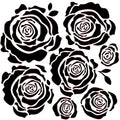 FE Dies Large S2 6x6 Roses Stencil