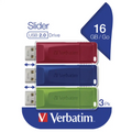 Verbatim Memory Stick 2.0 USB 16GB 3 Pack