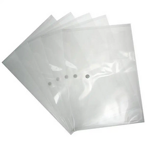 Logit Button Wallets Clear A4 5 Pack