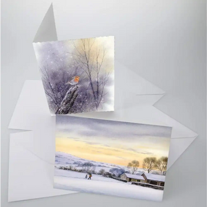 Frisk Watercolour Cards C5 Deckled Pack of 25