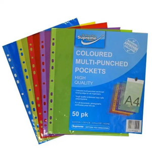 Supreme Polypockets 50 Pack Assorted Colours