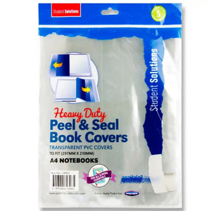 Student Solutions A4 Heavy Duty Peel & Seal Book Covers 5 Pack