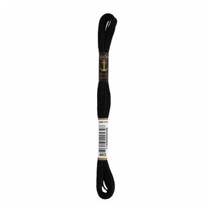 Anchor Embroidery Skein 12x8m Black sgl