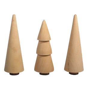 Rayher Wooden Trees 2.9cm - 3 Pack