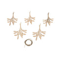 Rayher Wooden Decoration Mistletoe (Pack of 5)