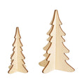 Rayher Wooden Plug-In Fir Tree 2 Pack