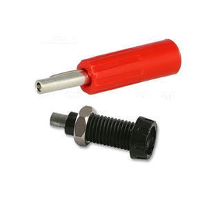 Deltron 4mm Plug - Black 550-0100
