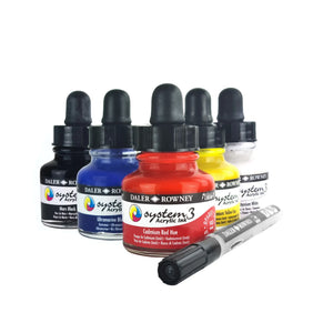 System 3 Acrylic Ink Introduction 6x29.5ml Set