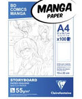 Clairefontaine Storyboard Manga Pad 55g A4 100 Sheet