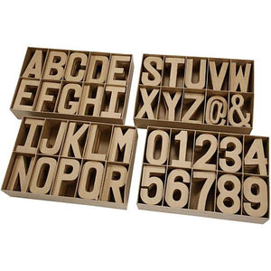 Create Craft Display Box 40 Assorted Letters & Numbers