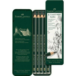 Faber Castell 9000 Jumbo Graphite Pencil 5 Set