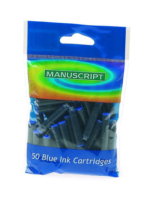 Manuscript Ink Cartridges Blue 50 Pack