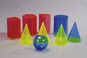 9 piece set geometrical bodies