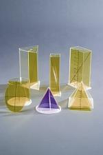 6 piece set of Geometrical bodies with sections