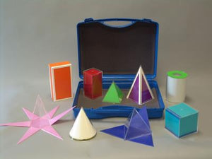 9 piece set of models with nets in suitcase