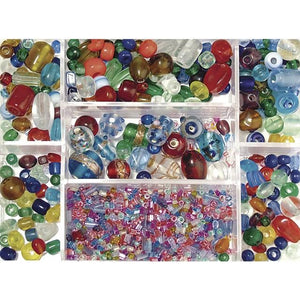 Rayher Glass Bead Box Colored
