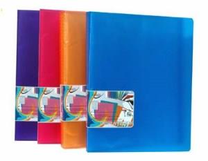 Supreme Pocket Display Book A4 Assorted Colours
