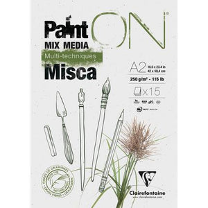 Paint On MISCA Mixed Media Pad A2 250g 15sht