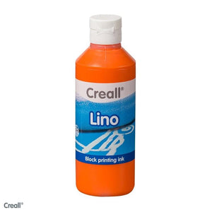 Orange Creall Lino Printing Ink