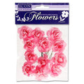 Icon Craft Paper Flowers Pink  - 12 Pack