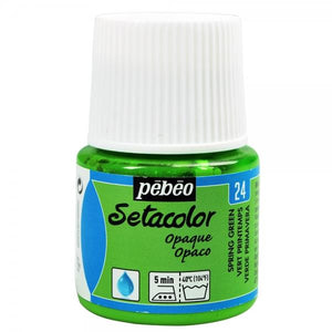 Pebeo Setacolor Opaque Fabric Paint 45ml Spring Green DNR
