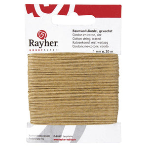 Rayher Waxed Cotton Cord Range